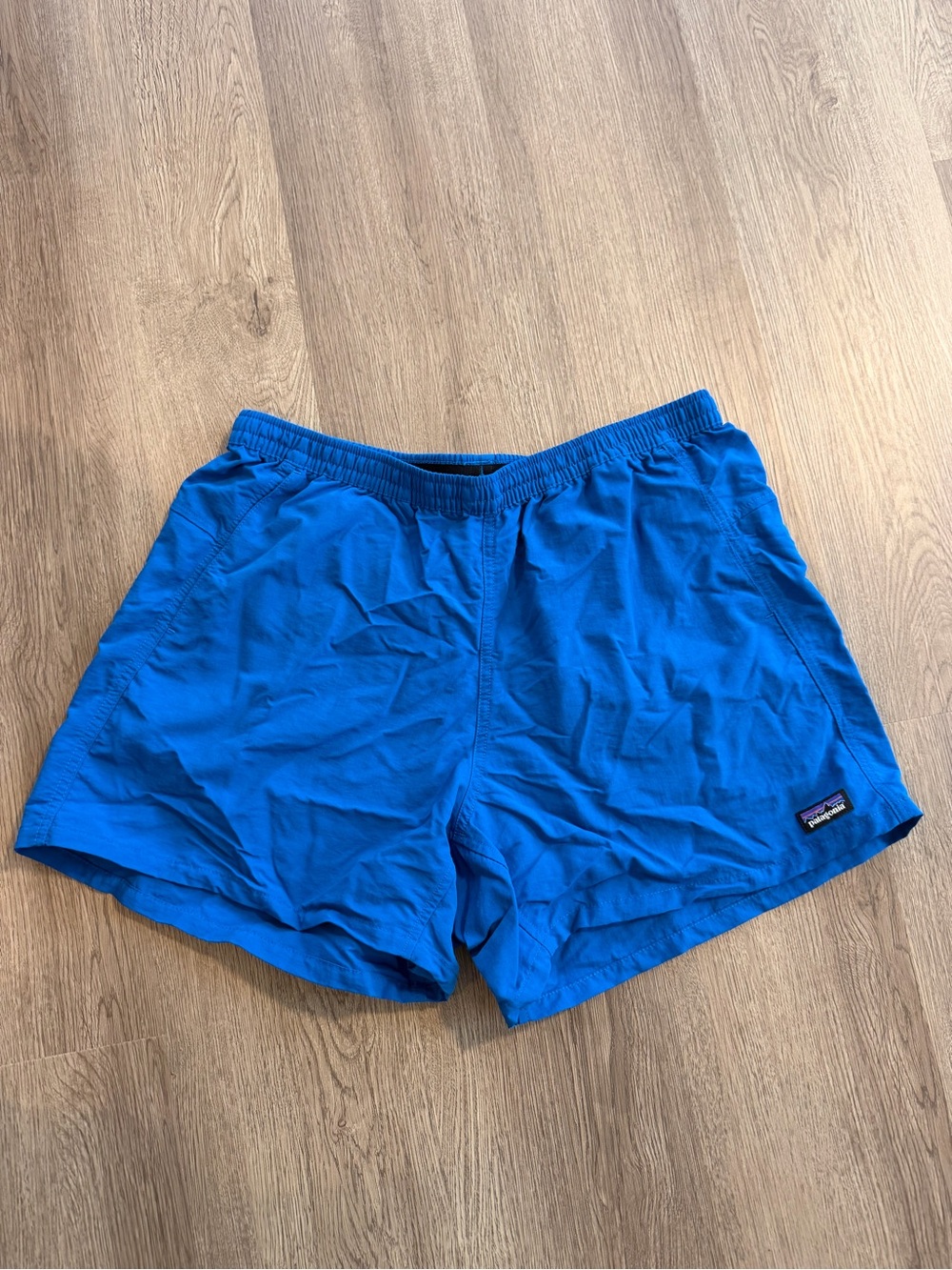 Patagonia Shorts Mens Large Blue Baggies 5" Lined Outdoor Hiking Swim